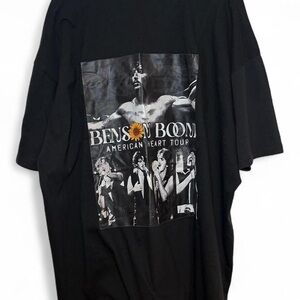 Black Benson Boone American Heart Tour graphic tee